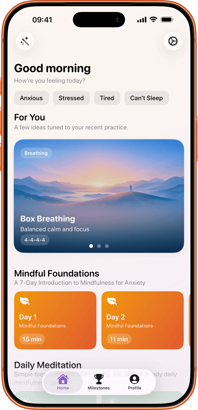 Aura app home screen preview